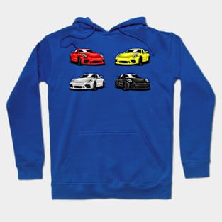 X4 Porsche 911 Car Hoodie